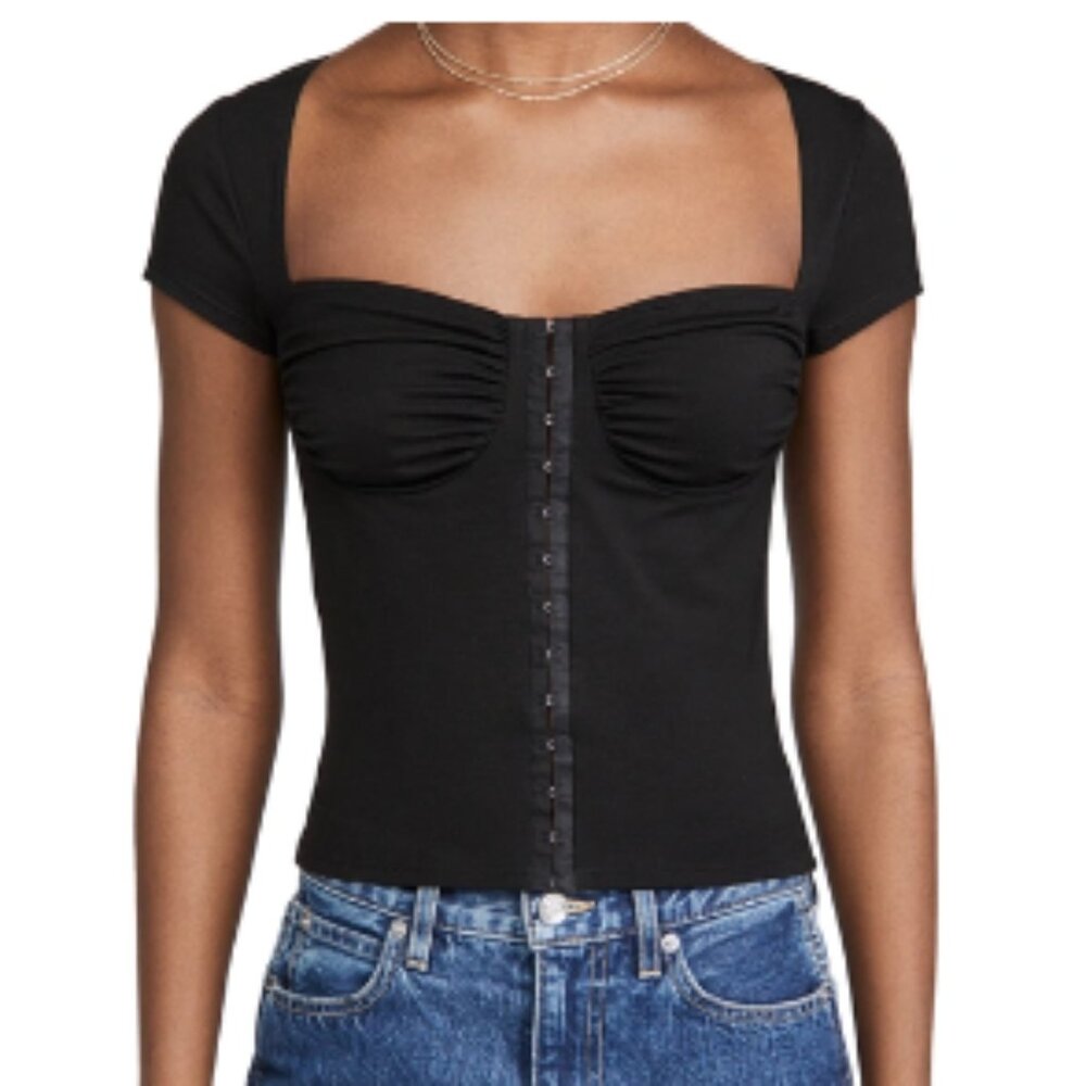 Reformation Andretta Top In Black